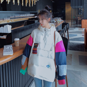 现货 2022年白鸭绒羽绒服个性拼接女装185-MY8805-P260-K418图片