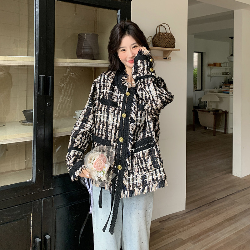 法式气质名媛小香风外套女2025春季新款设计感超好看短款流苏上衣,女装短外套,浙宝185