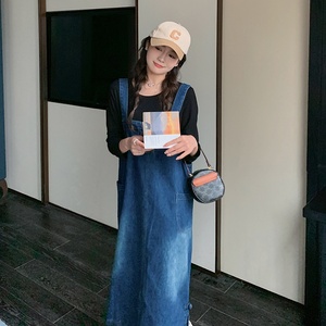 现货 牛仔水洗春夏秋减龄背带裙185-8553-P95-K148图片