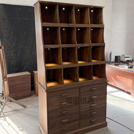 首饰展示柜酒柜中古柜台珠宝首饰展柜饰品矿石陈列柜