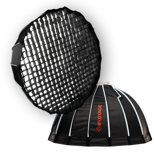 iFootage印迹安康鱼60 90CM深口抛物线快装柔光箱深抛摄影棚直播拍照网格格栅mini保荣口闪光灯罩适用补光灯