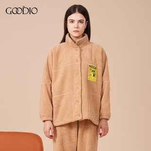 歌帝冬季 GDB0164 保暖加厚加绒蚂蚁绒家居服女套装