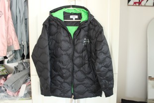 森马羽绒服冬季 羽绒外套鸭绒保暖黑色宽松羽绒上衣外套 连帽可拆袖