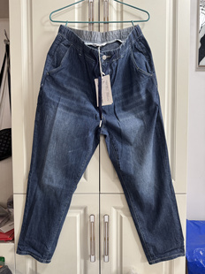 腰绳松紧锥形裤 宽松舒适弹力牛仔休闲裤 春夏季 国货美特斯男牛仔裤