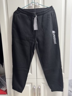 男裤 舒适休闲运动束脚长裤 子 秋冬加绒字母针织卫裤 美特斯男针织裤