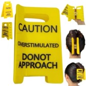 Thick过度兴奋警示发夹装 跨境Funny 饰 Clips for Yellow Hairs