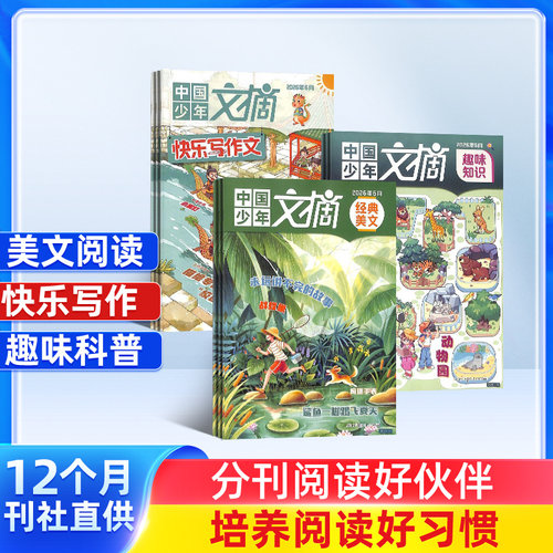包邮中国少年文摘杂志订阅
