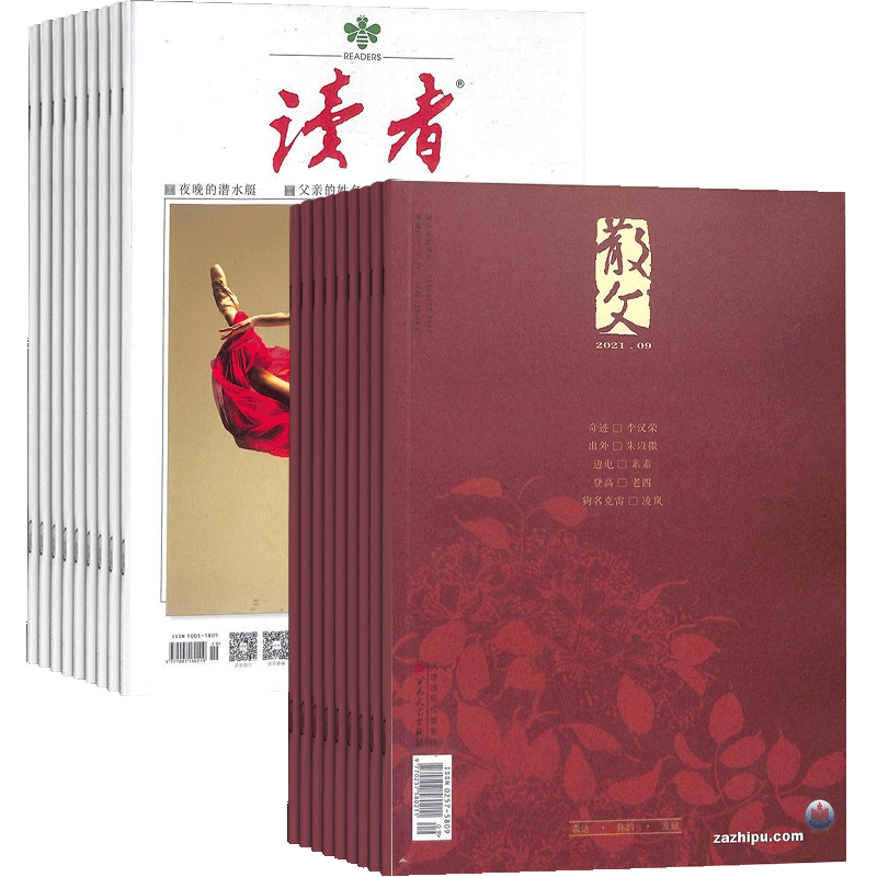 文学文摘期刊读者+散文杂志组合
