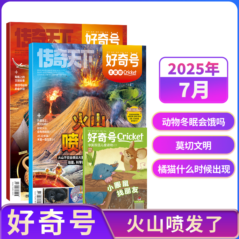 【单期订阅】包邮 好奇号杂志 2025/2024年单期季度全年组合订阅 杂志铺 万物/博物/历史喵/问天少年/商界少年 青少年科普期刊