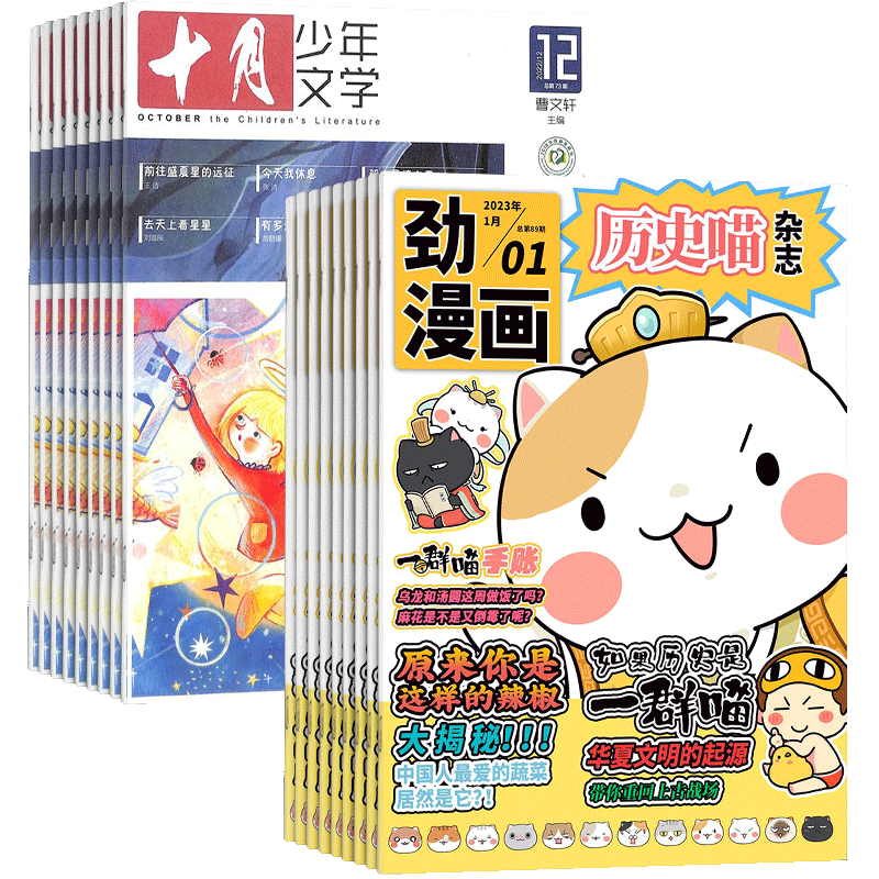 历史喵+十月少年文学杂志组合