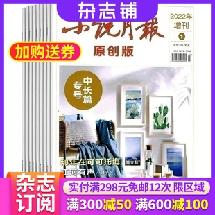 杂志铺全年订阅 小说月报中长篇专号杂志 1年共2期 2026年1月起订 文学文摘小说文学修养提升书籍期刊杂志 原中篇小说月报