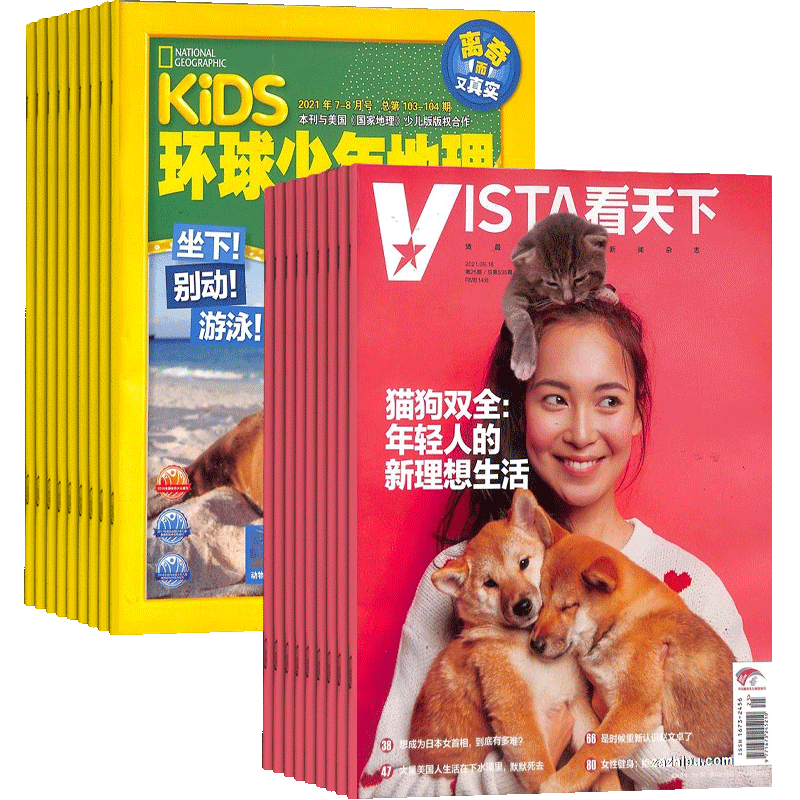 环球少年地理+看天下杂志
