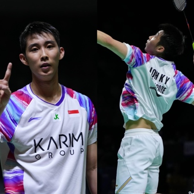 26李宁AAYW041国际球员新加坡骆建佑郑加恒羽毛球大赛服印字维少