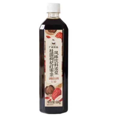 广禧桂圆枸杞红枣茶饮料浓浆冬季热饮浓缩汁冲饮奶茶店1kg