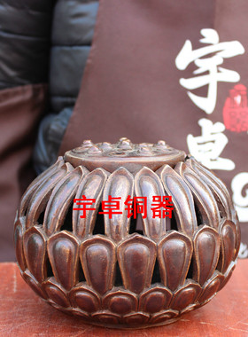 黄铜香炉工艺品摆件家居装饰