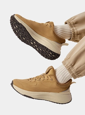 李宁SOFT PLUS SHIELD男子轻盈软弹运动鞋防滑厚底休闲鞋AGLU229