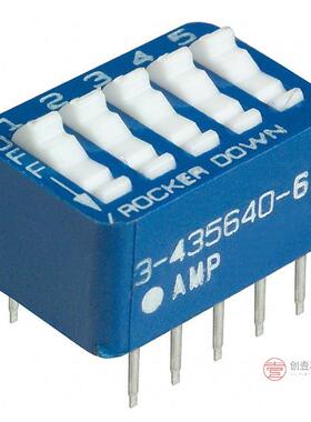 原装3-5435640-6全新SWITCH ROCKER DIP SPST 60MA 5V正品