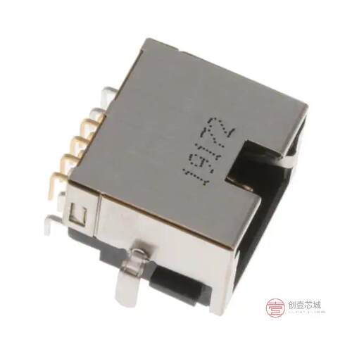 原装正品2041411-1全新RJ45 W/ LED, TAB UP, OFFSET, DIP