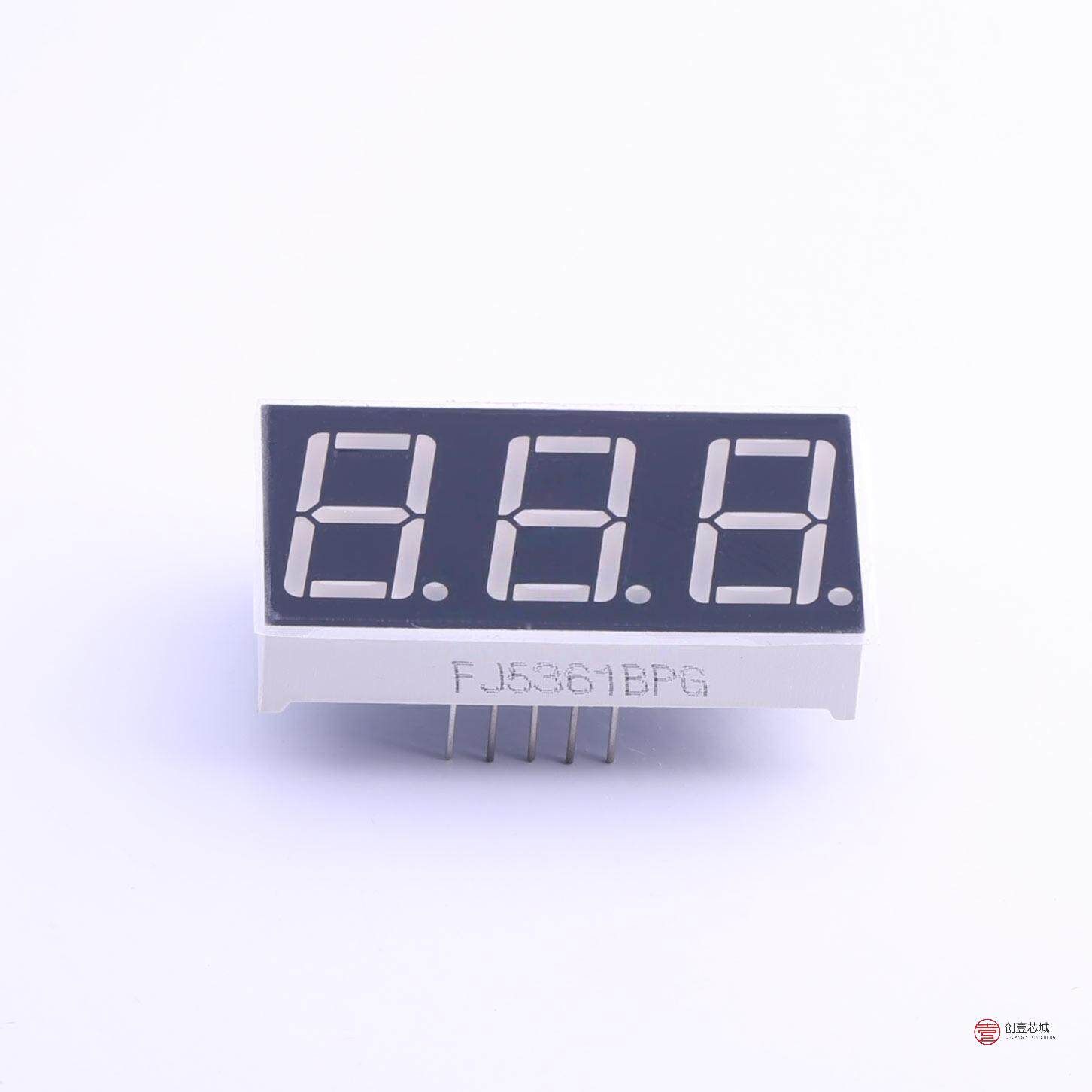 FJ5361BPG〈LED共阳数码管0.56寸，3位，翠绿色高亮〉怎么样,好用不?