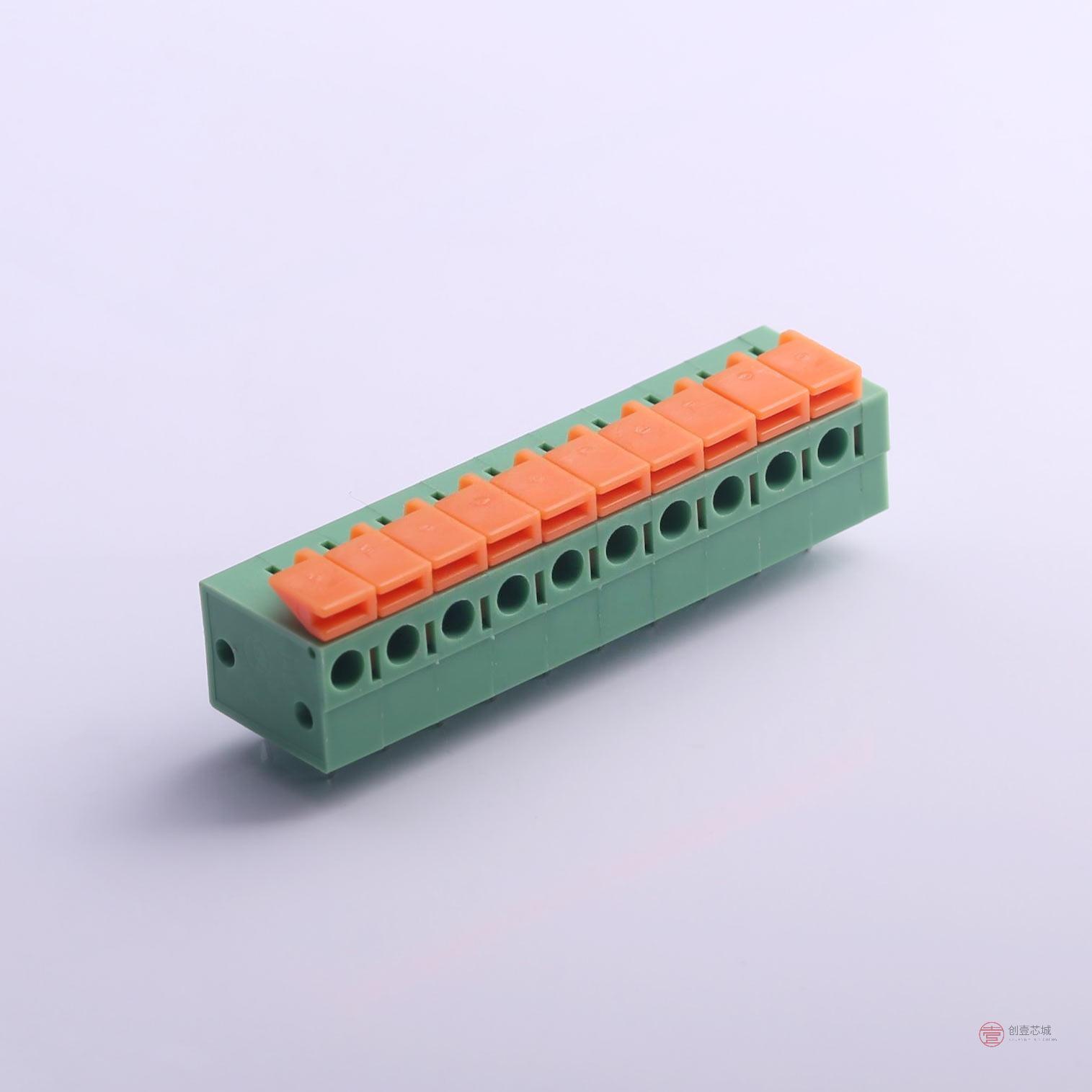 原装KF142R-5.08-10P全新弹簧式接线端子 K