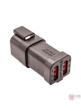 原装AT04-6P-EC01BLK全新CONN RCPT 6POS 14-20AWG