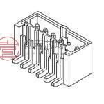 原装87437-0843全新集管和线壳 8 CKT 1.5mm HDR.