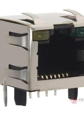 原装2-406549-1全新CONN MOD JACK 8P8C R/A SHIELDED正品