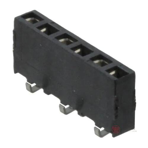 原装正品1241152-6全新CONN RCPT 6POS 0.1 GOLD SMD