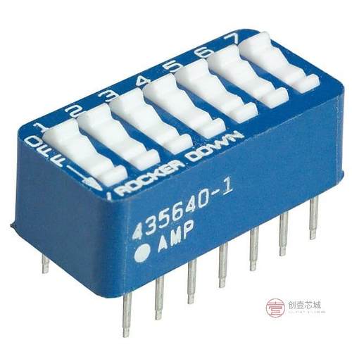 原装5435640-1全新SWITCH ROCKER DIP SPST 60MA 5V正品