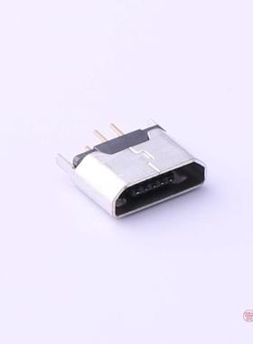 原装 180°ZB全新Micro-B 母座 直插 平口 1 Female