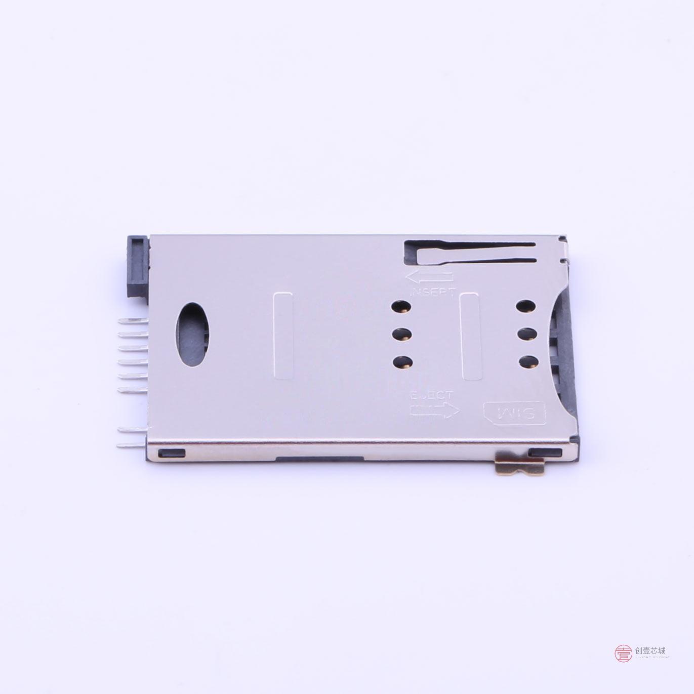 原装SIM-117全新自弹式 MiniSIM卡 卡座 6+2正品