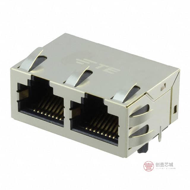 原装2301996-1全新CONN JACK 2PORT 100 BASE-T PCB正品