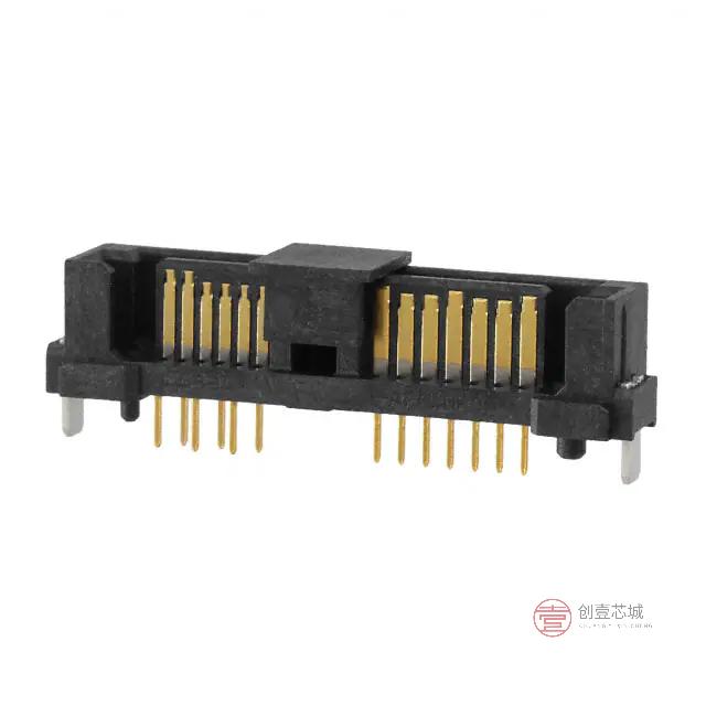 原装1735574-3全新CONN SATA PLUG 13POS SLD PCB正品