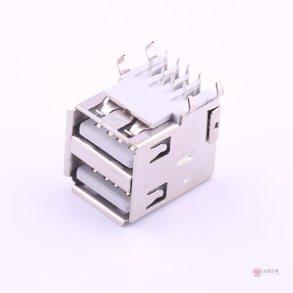 原装U-A-28DD-Y-1全新Type-A 母座 弯插 二合一USB正品