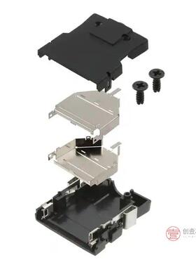 原装DH-37-CT1B全新CONN BACKSHELL 37POS 180DEG