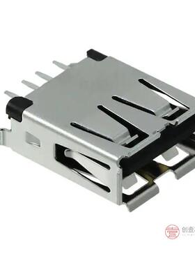 原装1734366-1全新CONN RCPT USB2.0 TYPEA 4POS VERT正品