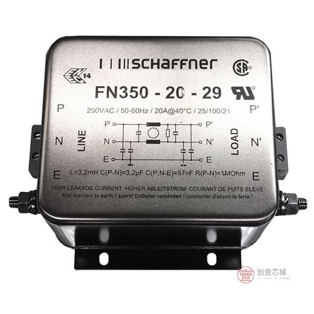 原装FN350-20-29全新LINE FILTER 250VAC 20A CHAS