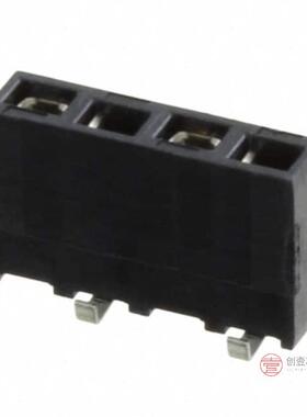 原装1241152-4全新CONN RCPT 4POS 0.1 GOLD SMD正品