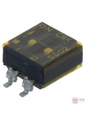 原装SD02H0SB全新SWITCH SLIDE DIP SPST 100MA 25V正品