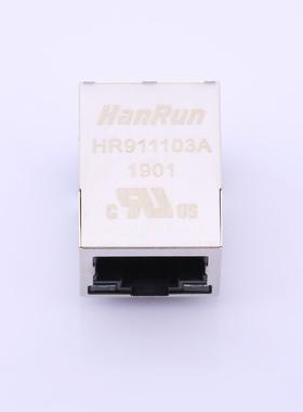 原装HR911103A全新单端口RJ45 集成了磁