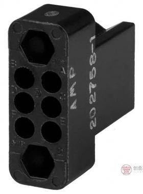 原装202758-1全新CONN 6POS BLACK PNL MNT正品