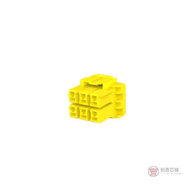 原装3-1376393-4全新CONN 6P PLUG HSG YELL正品