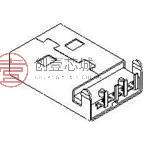 原装48037-0001全新USB TYPE A RA SHLDED P