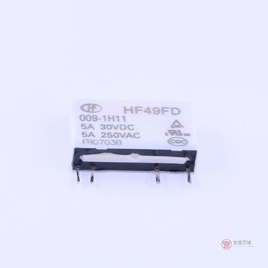 原装HF49FD-009-1H11全新功率继电器 5A SPST-NO 9VDC正品