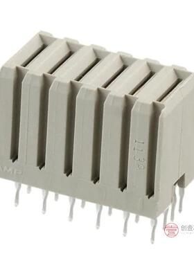 原装120953-3全新CONN RCPT BLADE PWR 6POS PCB正品