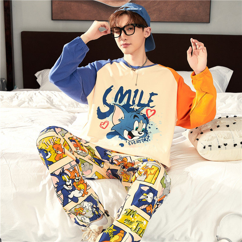 大童睡衣男孩春秋夏季长袖薄款纯棉青少年初中学生男款家居服套装,女士内衣/男士内衣/家居服,睡衣/家居服套装,淘宝优惠券,粉丝福利购,淘宝优惠卷