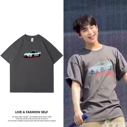 ENHYPEN演唱会彩排金善禹同款短袖T体恤印花宽松纯棉衣服打底衫夏