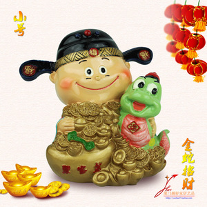 儿童生肖财神存钱储蓄罐鼠牛虎兔龙蛇马羊猴鸡狗猪创意装饰品摆件
