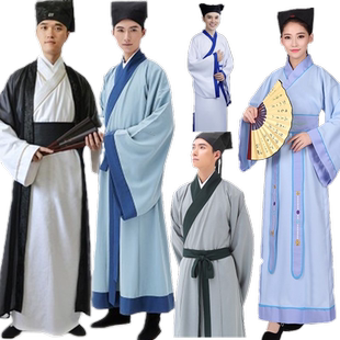 李白书生董永男款明朝古装宋代宋朝秀才舞台演出牛郎演出服装