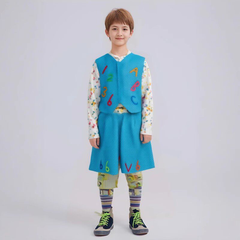 儿童环保时装秀服装气泡袋材料手工制作幼儿园亲子走秀演出服